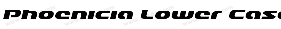 Phoenicia Lower Case字体转换